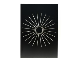 Protection murale déco SOLEIL acier noir isolant à base de silicate SOLEIL - Réf 560102