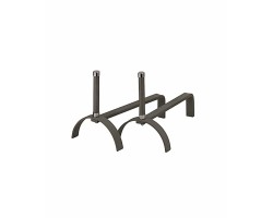 Lot de chenets anthracite pour buches FELIS - Réf 5660680