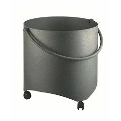 Panier à roulettes pour buches anthracite CURSA - Réf 5660605