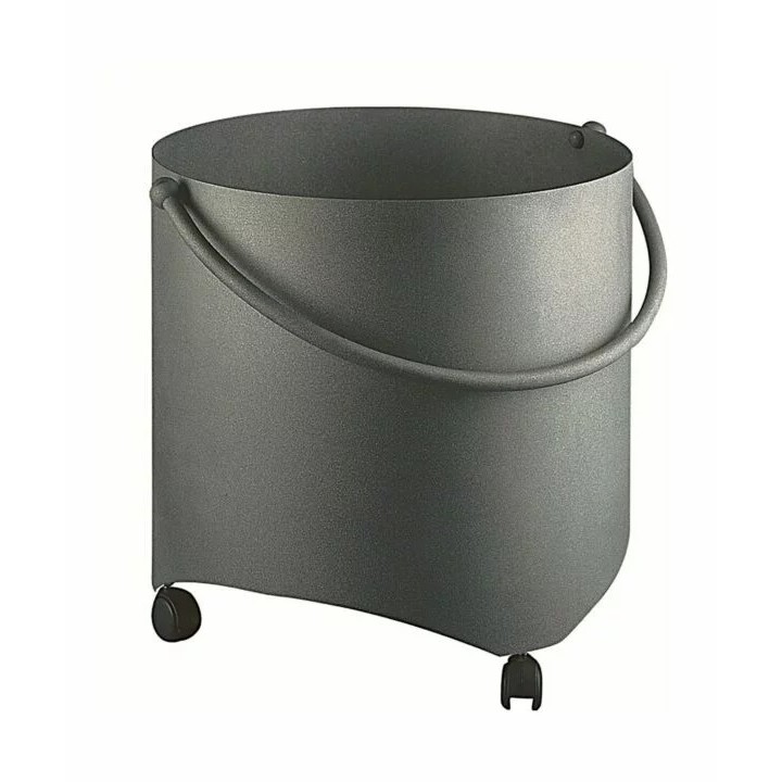 Panier à roulettes pour buches anthracite CURSA - Réf 5660605