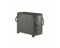 Porte buches à roulettes anthracite ALSEPHINA - Réf 5660604