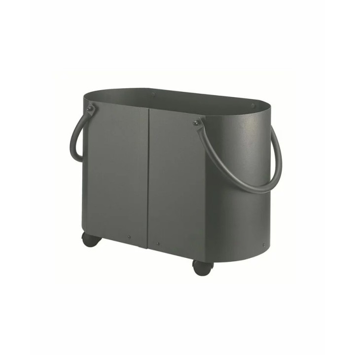 Porte buches à roulettes anthracite ALSEPHINA - Réf 5660604