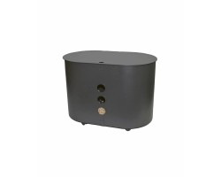 Coffre à pellet à roulettes anthracite ALPHARD - Réf 5660504N