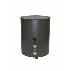 Coffre à pellet à roulettes anthracite ADHARA - Réf 5660154