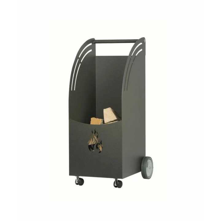 Porte bûche à roulettes anthracite OKDA - Réf 5660101