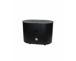 Coffre à pellet à roulettes noir ALPHARD - Réf 5650504N