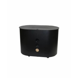Coffre à pellet à roulettes noir ALPHARD - Réf 5650504N