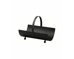 Porte buches noir CELENO - Réf 5650501