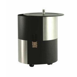 Coffre à pellet à roulettes noir DANA - Réf 5650153G