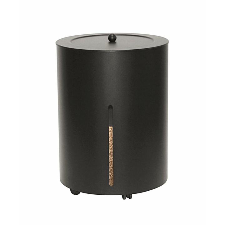 Coffre à pellet à roulettes noir POLARIS - Réf 5650153