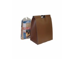 Sac à pellet en cuir marron GIENA - Réf 5650047M