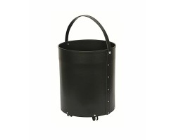 Panier à bois en cuir noir TALITA - Réf 5650040N