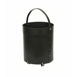Panier à bois en cuir noir TALITA - Réf 5650040N