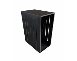 Porte buches noir BECRUX - Réf 561002