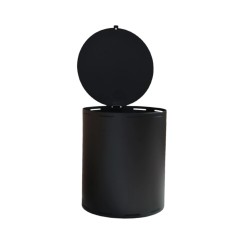 Coffre à pellet noir MENKA - Réf 561003