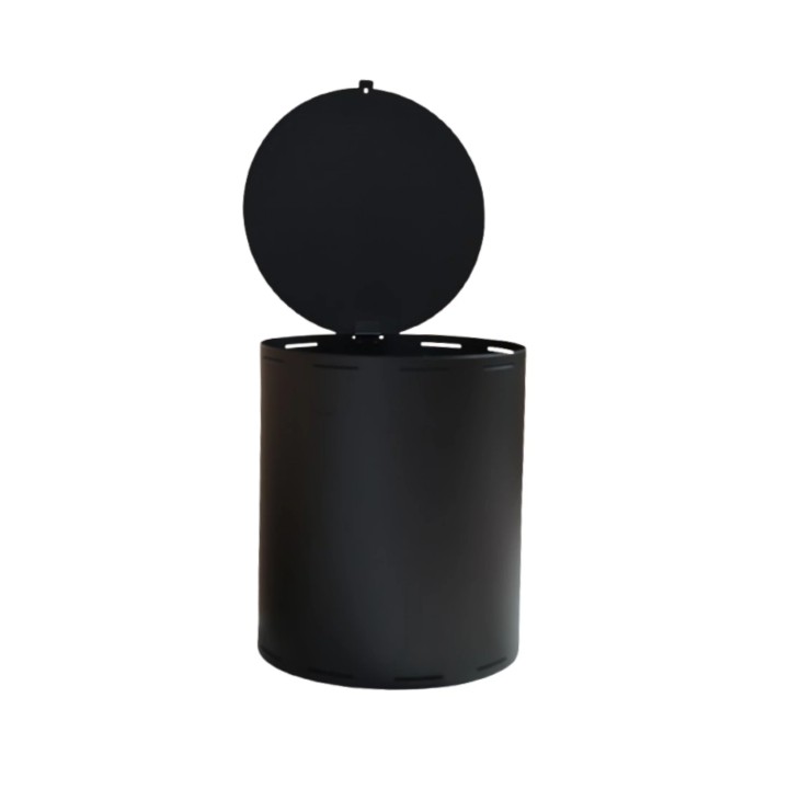 Coffre à pellet noir MENKA - Réf 561003
