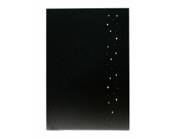 Protection murale déco étoiles acier noir isolant à base de silicate STELLA - Réf 560101