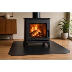 Plaque de sol carrée acier noir 100x100 cm - Protection sol REGULUS