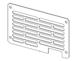Grille ventilateur à droite pour Poêle à granulés Mcz - Réf 4140230771000