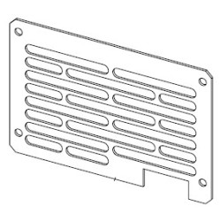 Grille ventilateur à droite pour Poêle à granulés Mcz - Réf 4140230771000