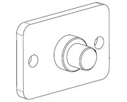 Plaquette noire pour Poêle à granulés Mcz - Réf 4140221014000