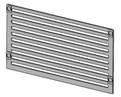Grille air pour Poêle à granulés Mcz - Réf 4140209004000