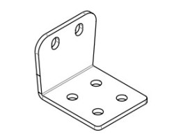 Charnière couvercle réservoir (2 pcs) pour Poêle à granulés Mcz - Réf 41401422332V