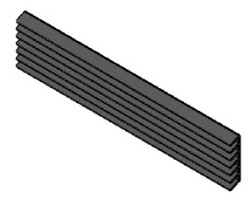 Grille sortie air chaud pour Poêle à granulés Mcz - Réf 4131200381000