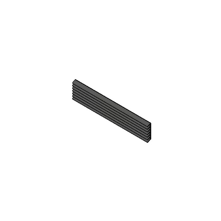 Grille sortie air chaud pour Poêle à granulés Mcz - Réf 4131200381000
