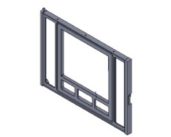 Cadre porte en fonte pour Poêle à granulés Mcz - Réf 4130201570100