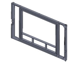 Cadre porte en fonte pour Poêle à granulés Mcz - Réf 4130201380100