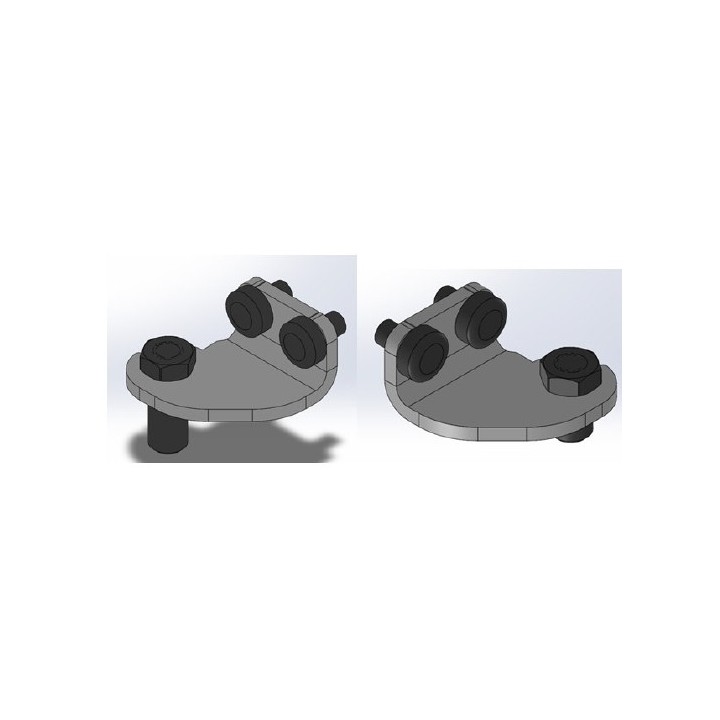Charnière porte (2 pc.) pour Poêle à granulés Mcz - Réf 41202014300