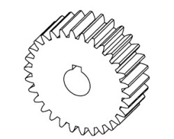 Roue dentée M1,5 DP45 Z30 pour Poêle à granulés Mcz - Réf 41202009200