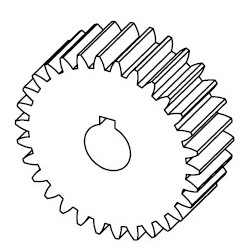 Roue dentée M1,5 DP45 Z30 pour Poêle à granulés Mcz - Réf 41202009200