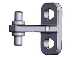 Kit de 2 charnières de porte à fente pour Poêle à granulés Mcz - Réf 41202007420