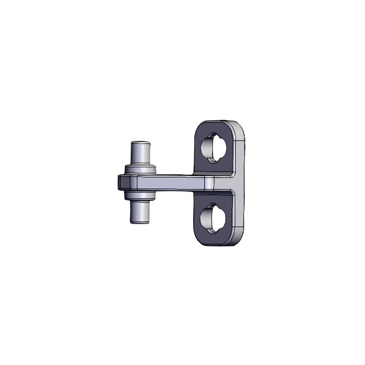 Kit de 2 charnières de porte à fente pour Poêle à granulés Mcz - Réf 41202007420