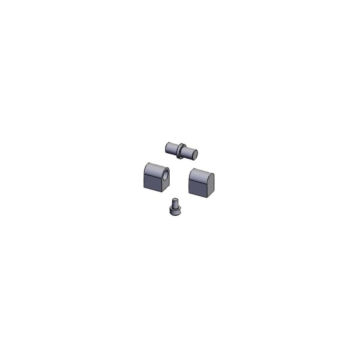 Kit charnière (2 pcs) pour Poêle à granulés Mcz - Réf 41201299800