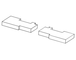 Panneau protection en Calorite (Pcs.2) pour Poêle à granulés Mcz - Réf 41152010500
