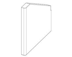 Côté G. en Alutec® pour Poêle à granulés Mcz - Réf 41152010100