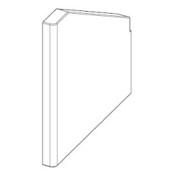 Côté G. en Alutec® pour Poêle à granulés Mcz - Réf 41152010100