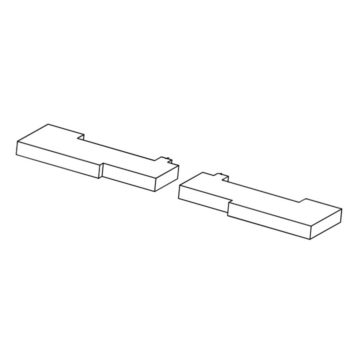 Panneau protection en Calorite (Pcs.2) pour Poêle à granulés Mcz - Réf 41152009600