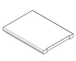 Déflecteur en Alutec (1 pc) pour Poêle à granulés Mcz - Réf 41152007300