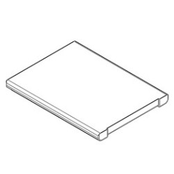 Déflecteur en Alutec (1 pc) pour Poêle à granulés Mcz - Réf 41152007300