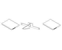 Kit de déflecteur alutec séparé avec support pour Poêle à granulés Mcz - Réf 41151999700