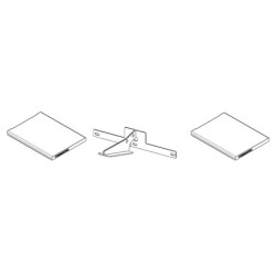 Kit de déflecteur alutec séparé avec support pour Poêle à granulés Mcz - Réf 41151999700