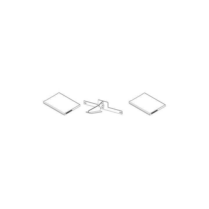 Kit de déflecteur alutec séparé avec support pour Poêle à granulés Mcz - Réf 41151999700