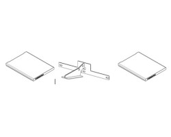 Kit de déflecteur alutec séparé avec support pour Poêle à granulés Mcz - Réf 41151999500