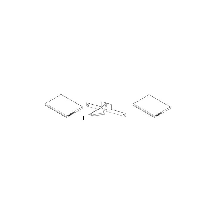 Kit de déflecteur alutec séparé avec support pour Poêle à granulés Mcz - Réf 41151999500