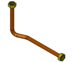 Tuyau de connection à la pompe - Ref 41501602500 - MCZ - Ersho