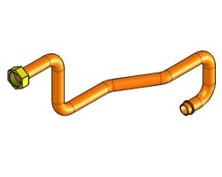 Tuyau de connection à la pompe - Ref 41501602400 - MCZ - Ersho